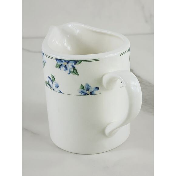 Sango Creamer Summerwind 3 1/2" Porcelain 8oz Dinnerware Year 2000 Serveware Vtg - Picture 3 of 13